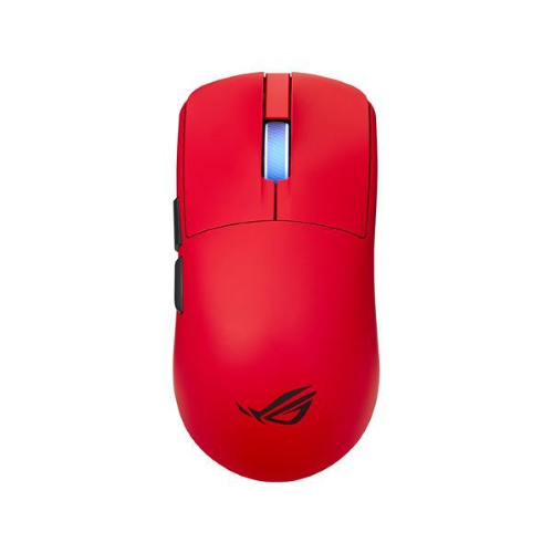 ASUS ROG Harpe II Ace RED, Mano destra, Ottico, RF Wireless + Bluetooth + USB Type-A, 42000 DPI, Rosso